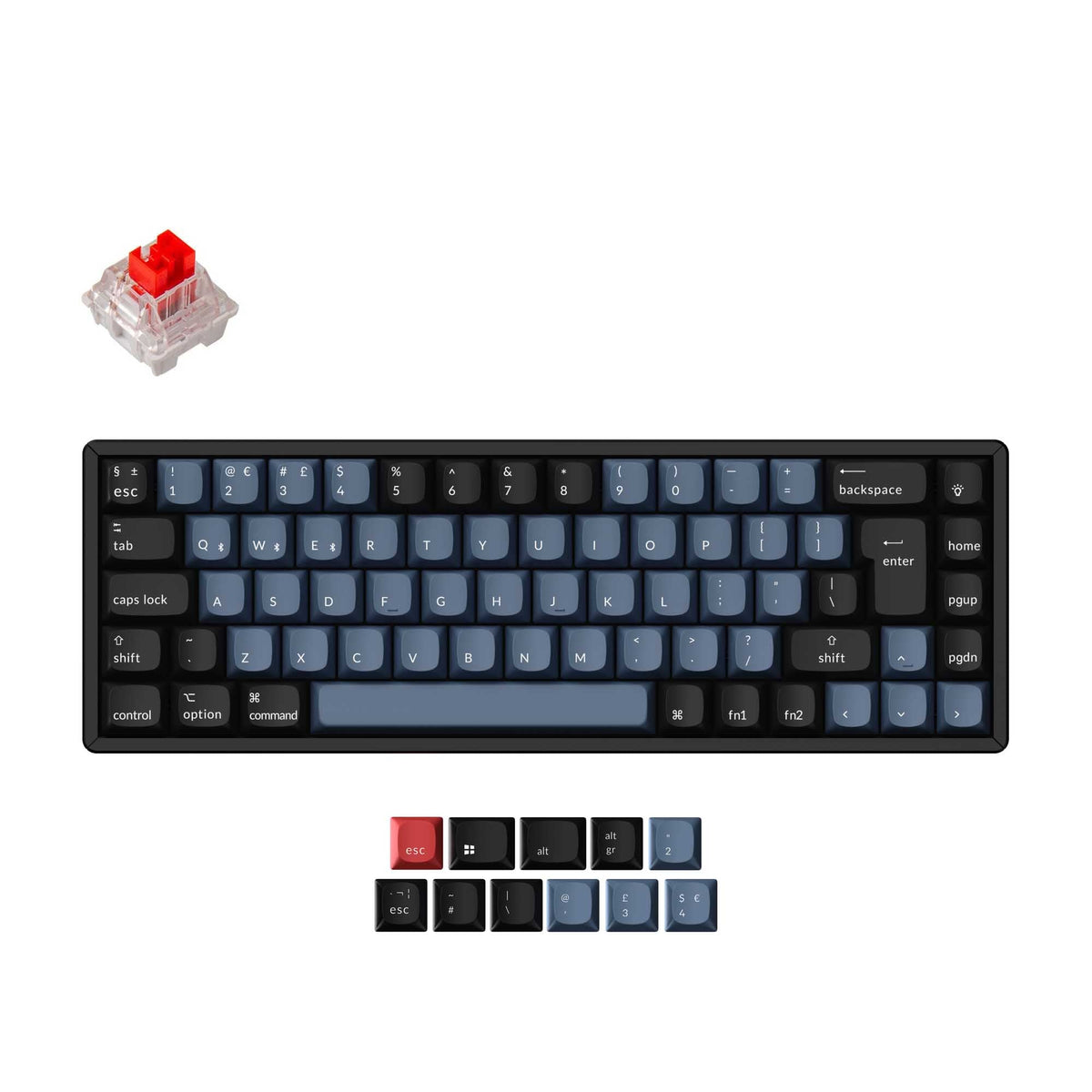 Keychron K6 Pro QMK/VIA Wireless Mechanical Keyboard ISO Layout Collection - image 1