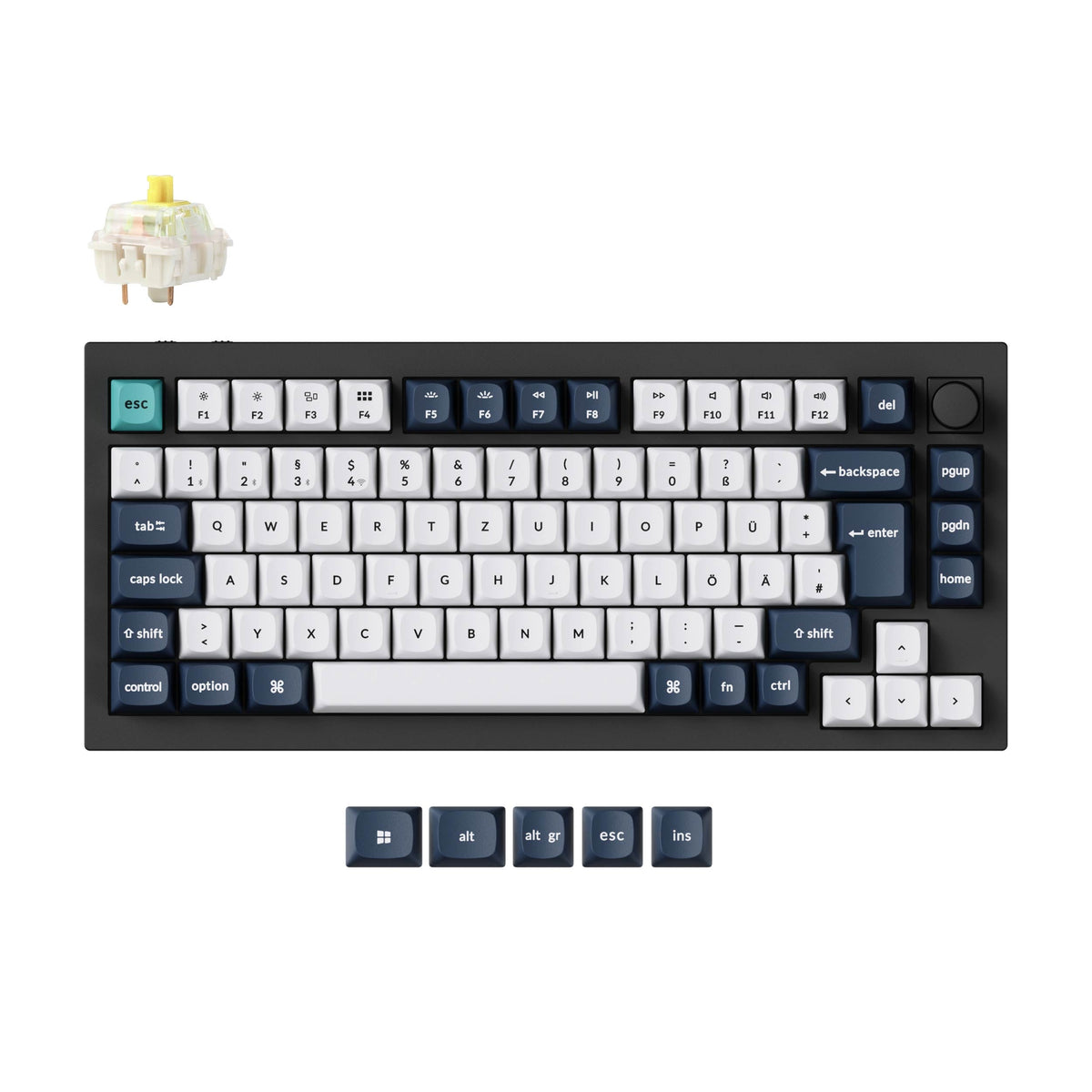 Keychron Q1 Max QMK/VIA Wireless Custom Mechanical Keyboard ISO Layout Collection - image 3