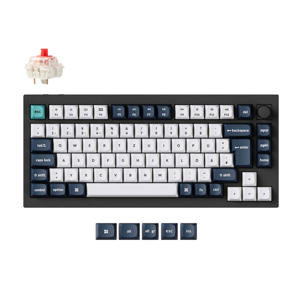 Keychron Q1 Max QMK/VIA Wireless Custom Mechanical Keyboard ISO Layout Collection - image 1