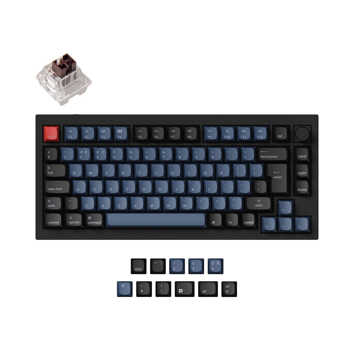 Keychron Q1 QMK Custom Mechanical Keyboard ISO Layout Collection - Version 1 - image 3