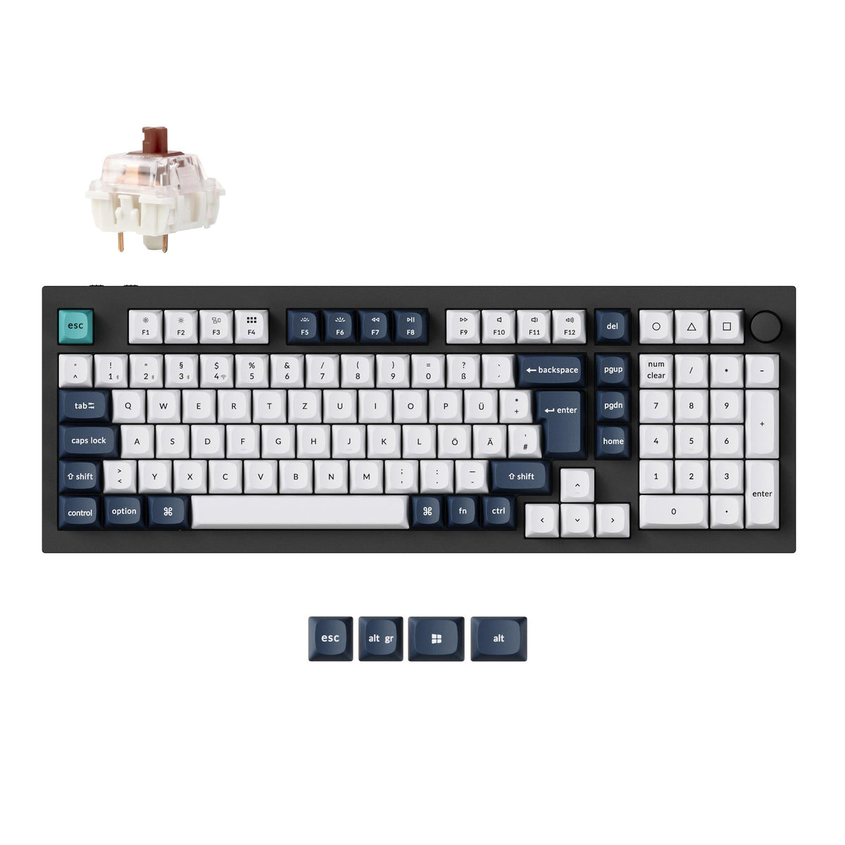 Keychron Q5 Max QMK/VIA Wireless Custom Mechanical Keyboard ISO Layout Collection - image 2