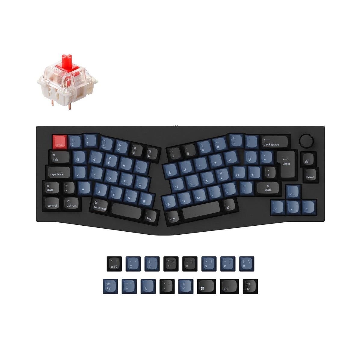 Keychron Q8 (Alice Layout) QMK Custom Mechanical Keyboard ISO Layout Collection - image 1