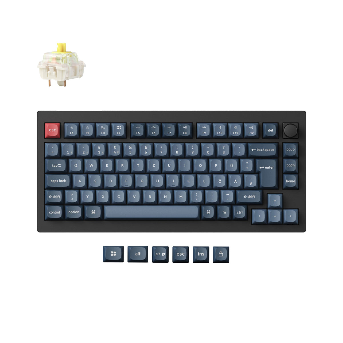 Keychron V1 Max QMK Wireless Custom Mechanical Keyboard ISO Layout Collection - image 3