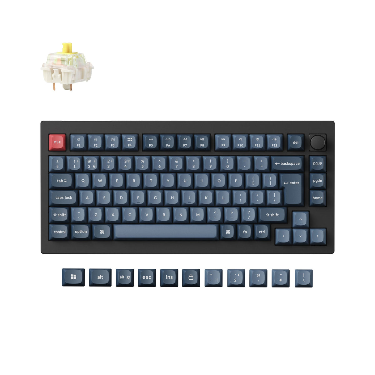 Keychron V1 Max QMK Wireless Custom Mechanical Keyboard ISO Layout Collection - image 6