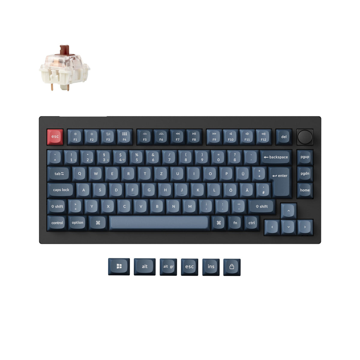 Keychron V1 Max QMK Wireless Custom Mechanical Keyboard ISO Layout Collection - image 2