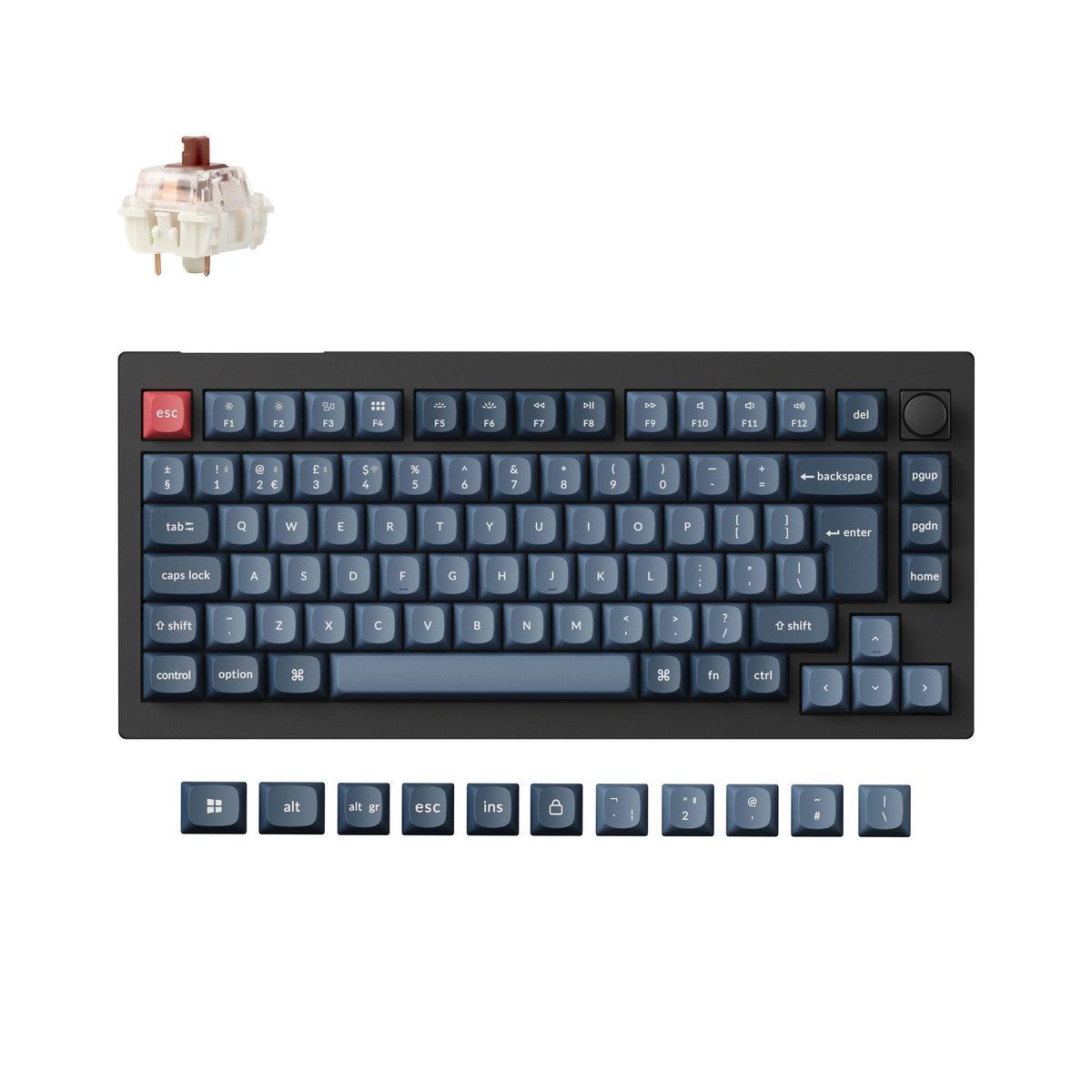 Keychron V1 Max QMK Wireless Custom Mechanical Keyboard ISO Layout Collection - image 5