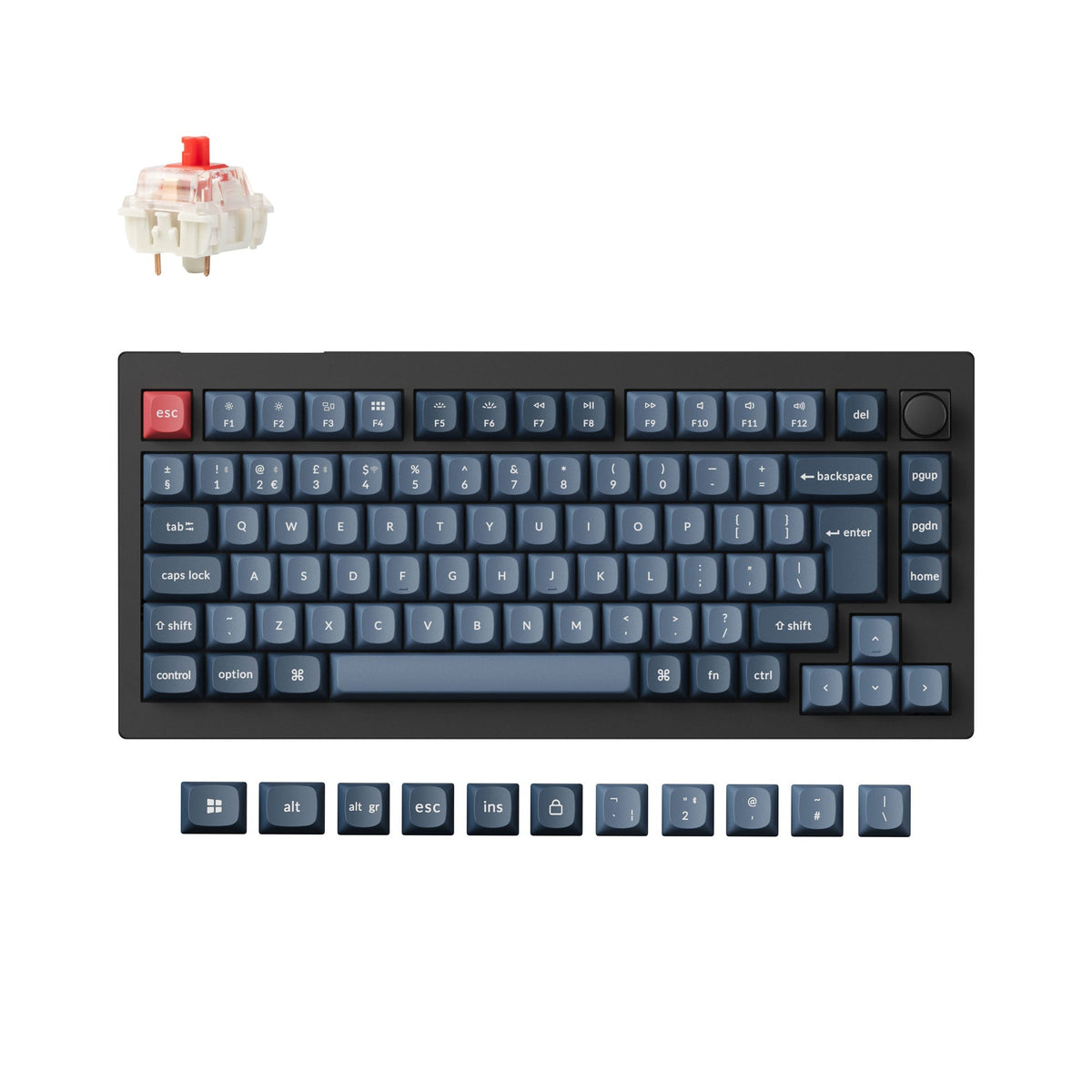 Keychron V1 Max QMK Wireless Custom Mechanical Keyboard ISO Layout Collection - image 4