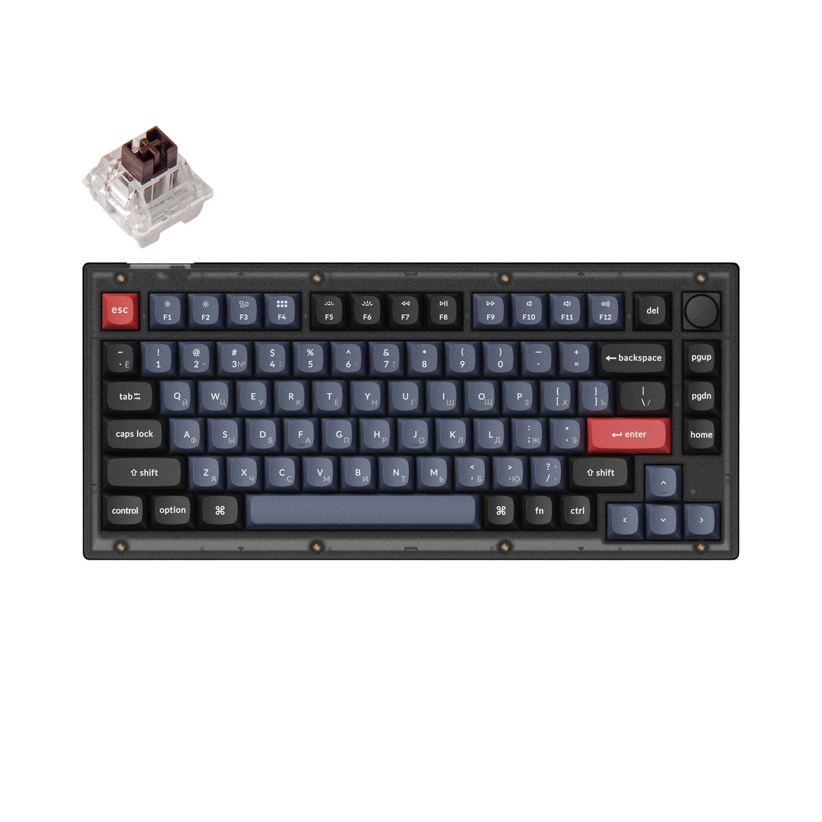 Keychron V1 QMK Custom Mechanical Keyboard Russian Layout - image 2