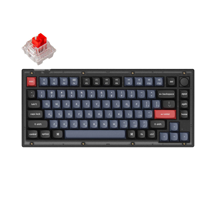 Keychron V1 QMK Custom Mechanical Keyboard Russian Layout - image 1