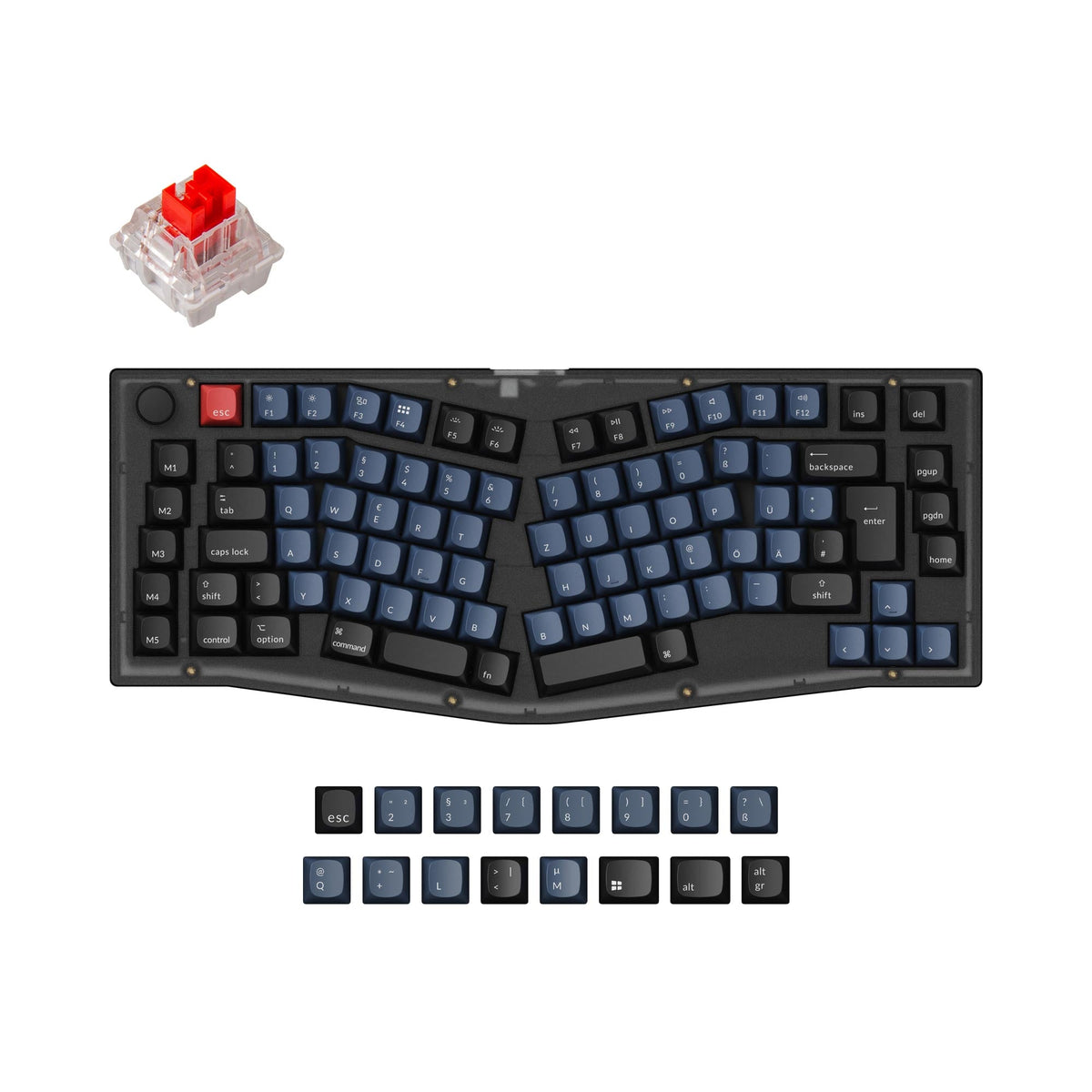 Keychron V10 (Alice Layout) QMK Custom Mechanical Keyboard ISO Layout Collection - image 2