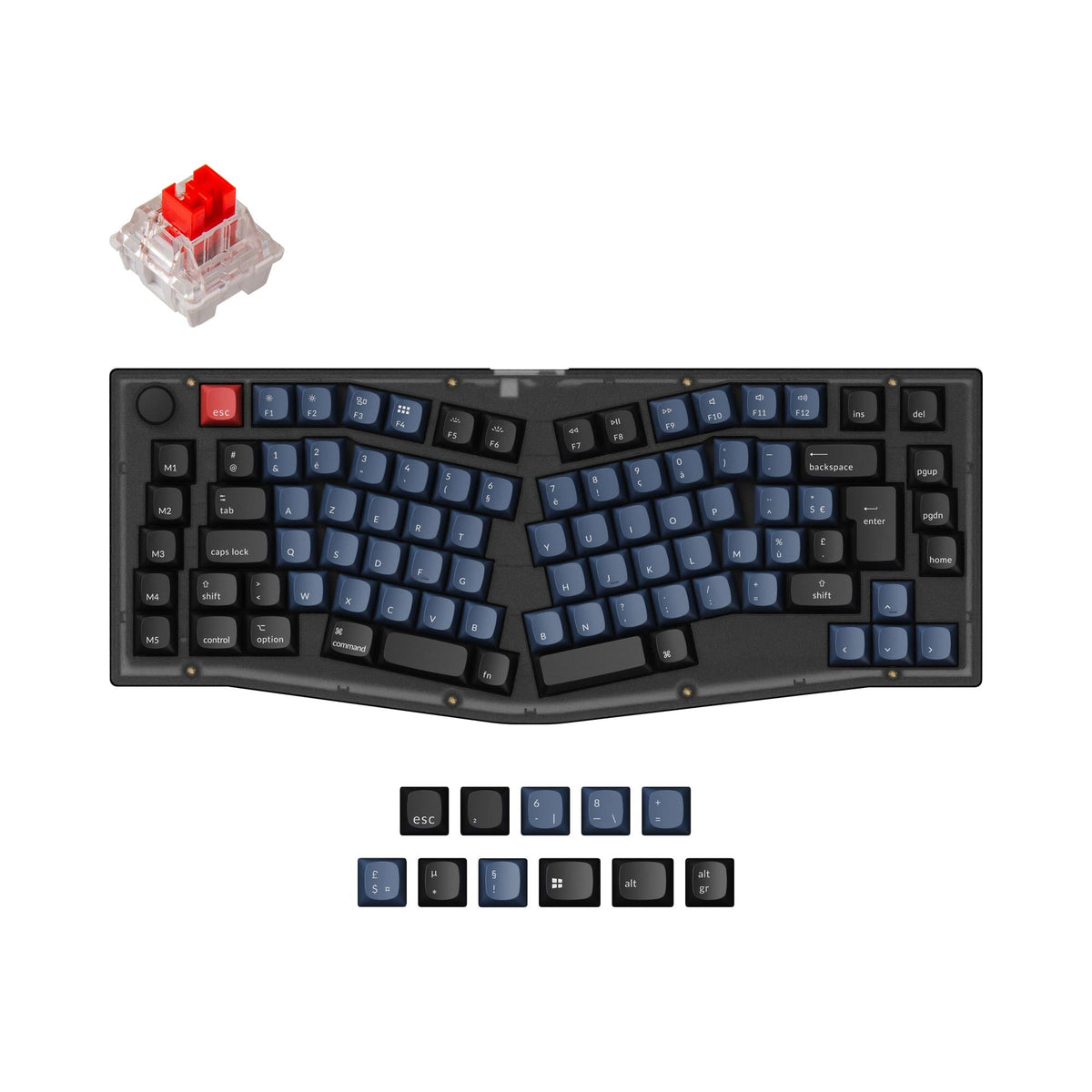 Keychron V10 (Alice Layout) QMK Custom Mechanical Keyboard ISO Layout Collection - image 4