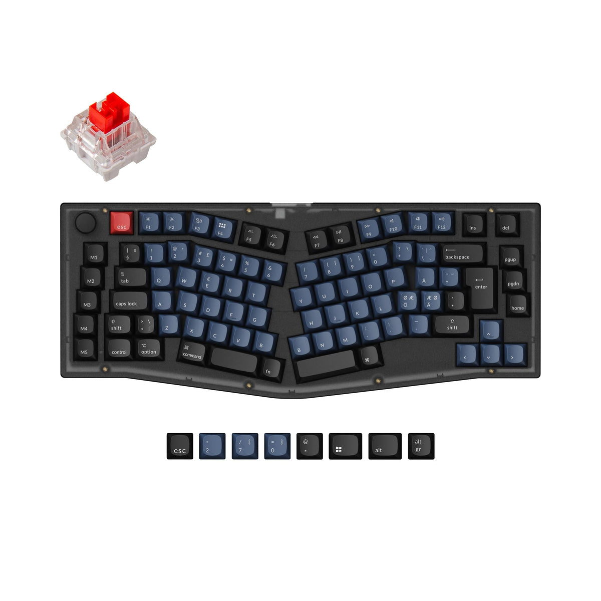 Keychron V10 (Alice Layout) QMK Custom Mechanical Keyboard ISO Layout Collection - image 6