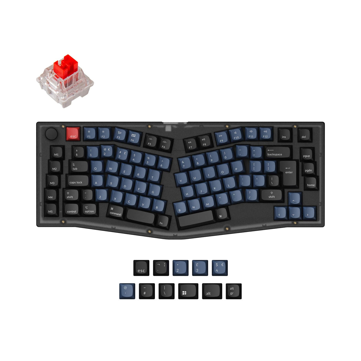 Keychron V10 (Alice Layout) QMK Custom Mechanical Keyboard ISO Layout Collection - image 3