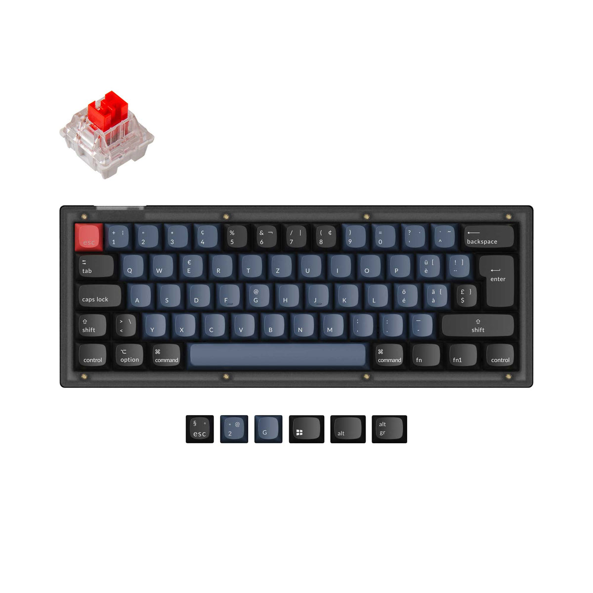 Keychron V4 QMK Custom Mechanical Keyboard ISO Layout Collection - image 4