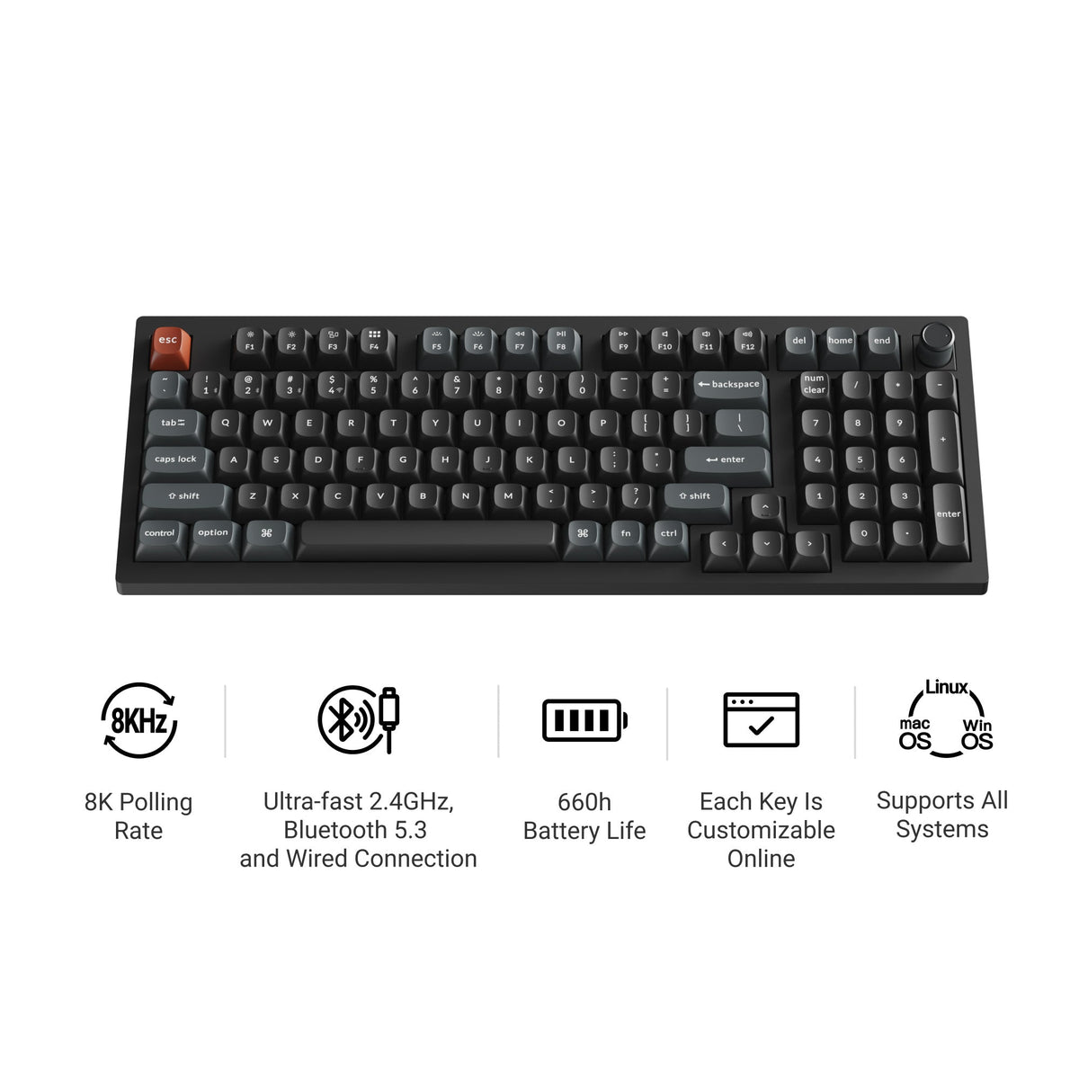 Keychron V5 Ultra 8K Wireless Custom Mechanical Keyboard - image 3