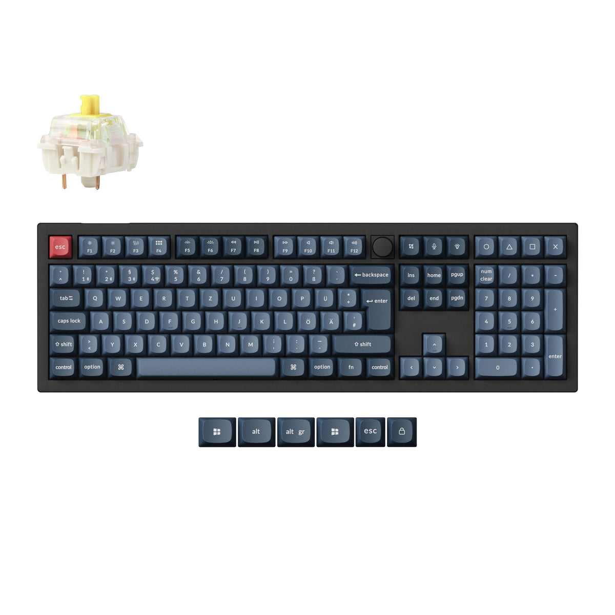 Keychron V6 Max QMK Wireless Custom Mechanical Keyboard ISO Layout Collection - image 4