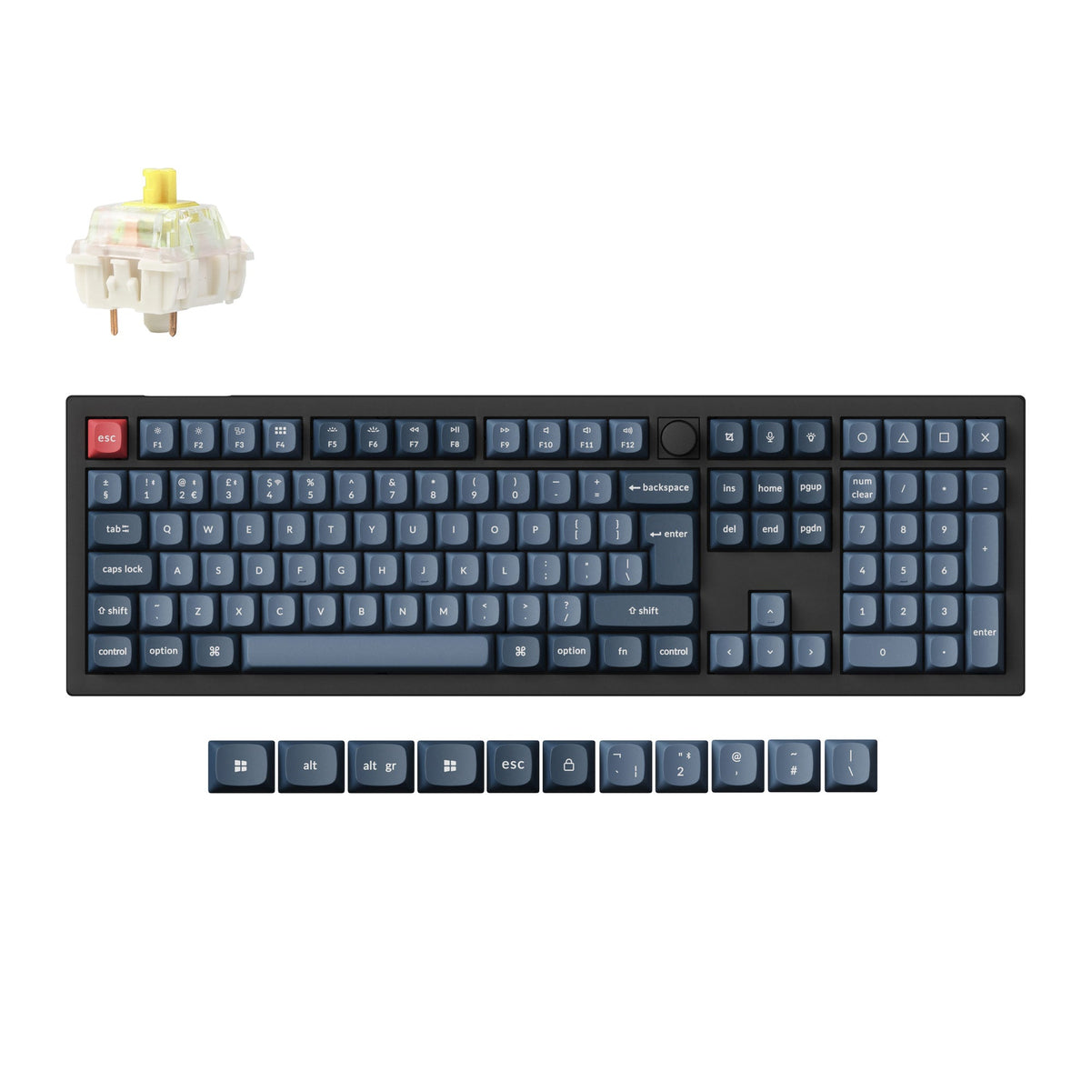 Keychron V6 Max QMK Wireless Custom Mechanical Keyboard ISO Layout Collection - image 1