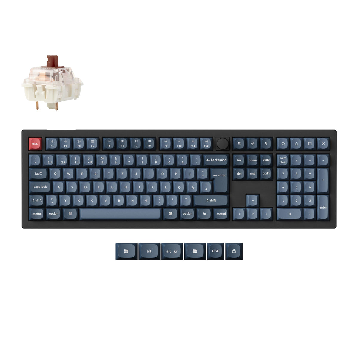 Keychron V6 Max QMK Wireless Custom Mechanical Keyboard ISO Layout Collection - image 3