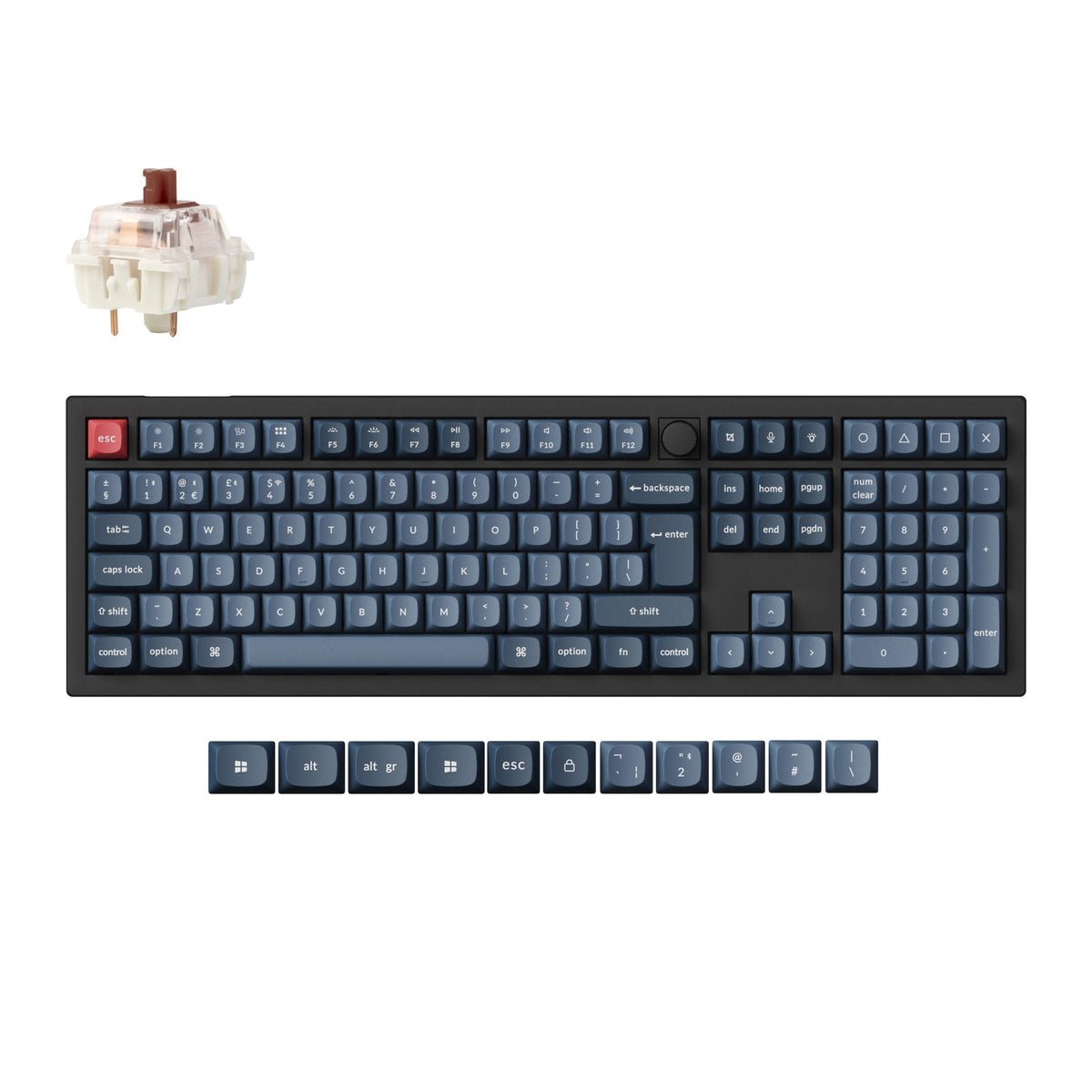 Keychron V6 Max QMK Wireless Custom Mechanical Keyboard ISO Layout Collection - image 6