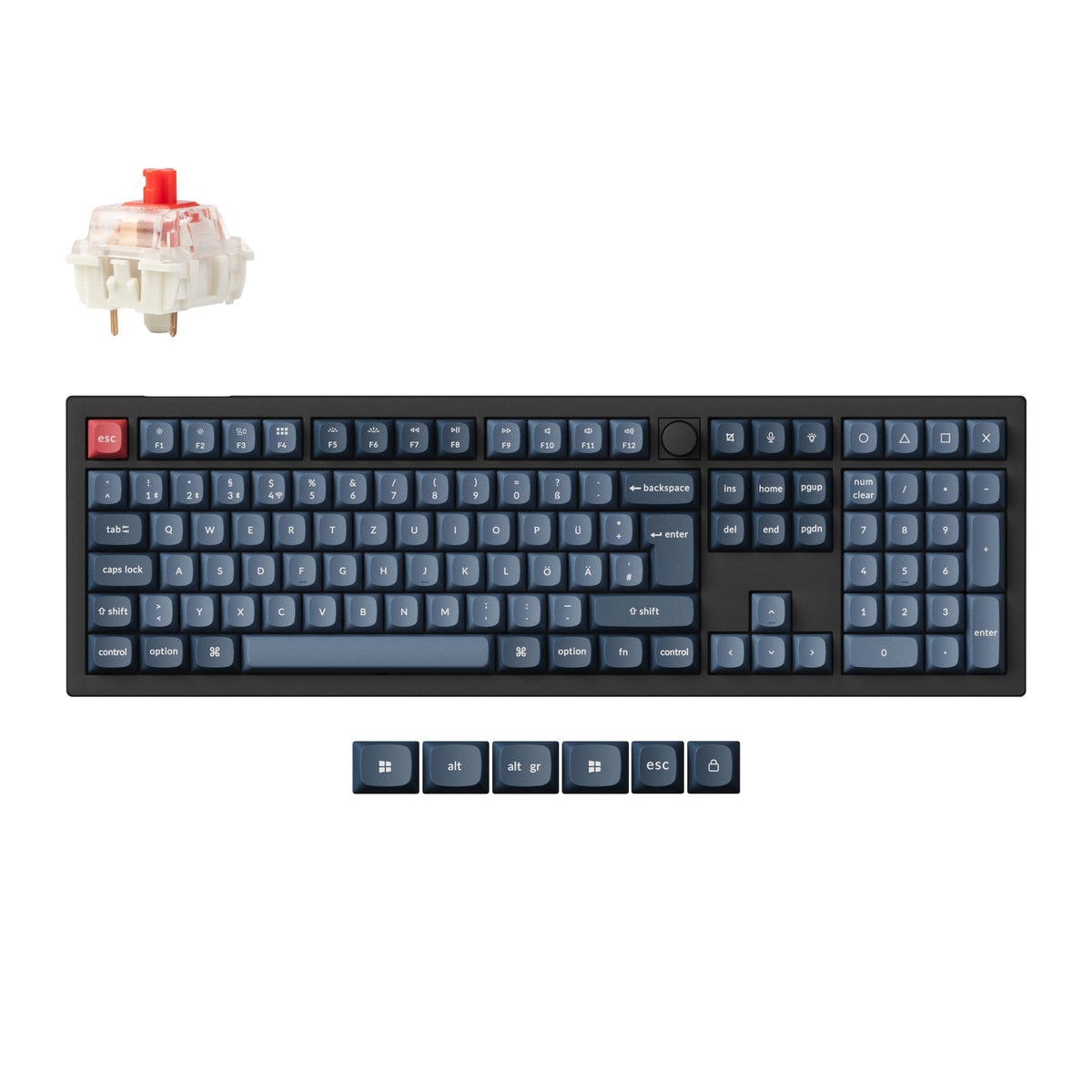 Keychron V6 Max QMK Wireless Custom Mechanical Keyboard ISO Layout Collection - image 2