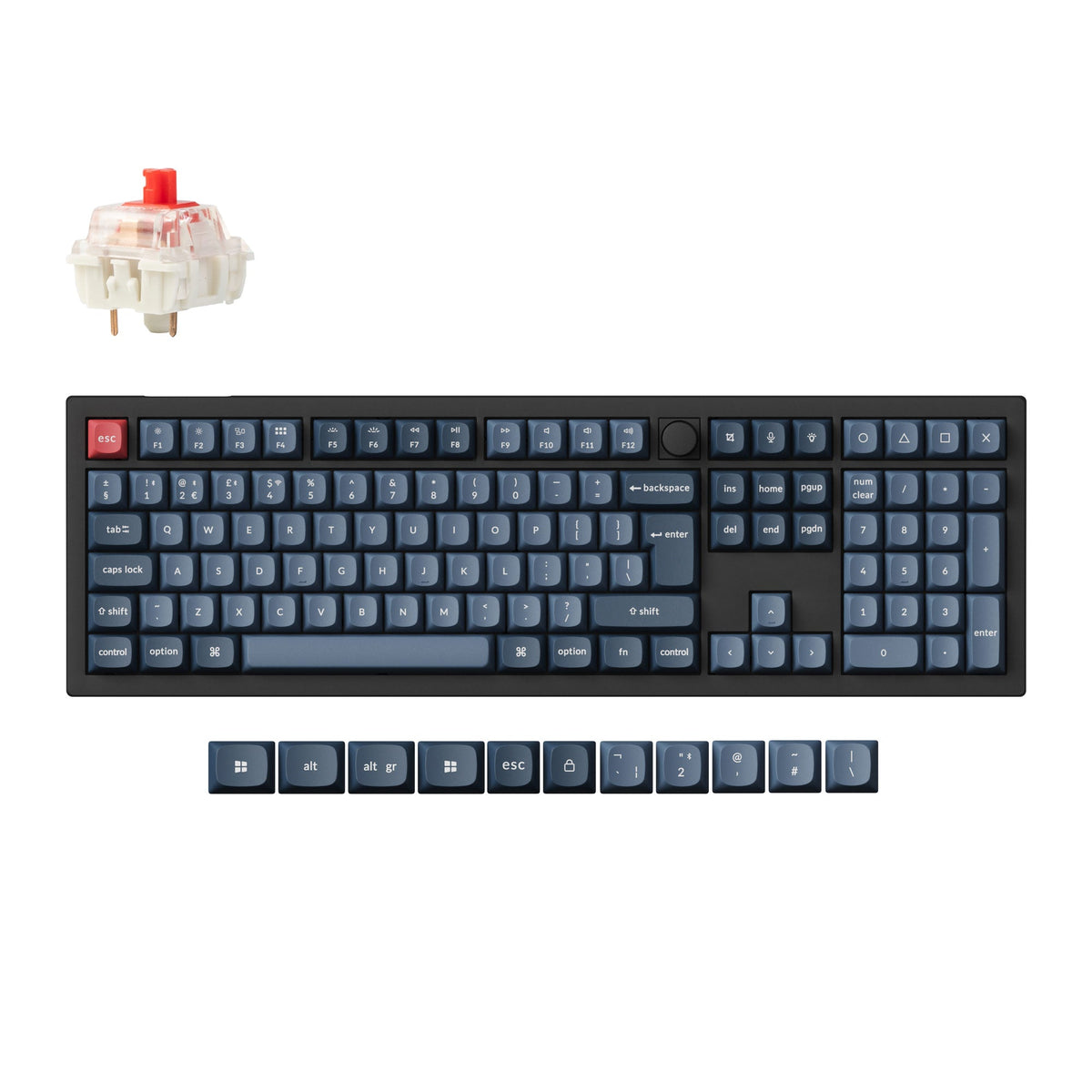 Keychron V6 Max QMK Wireless Custom Mechanical Keyboard ISO Layout Collection - image 5