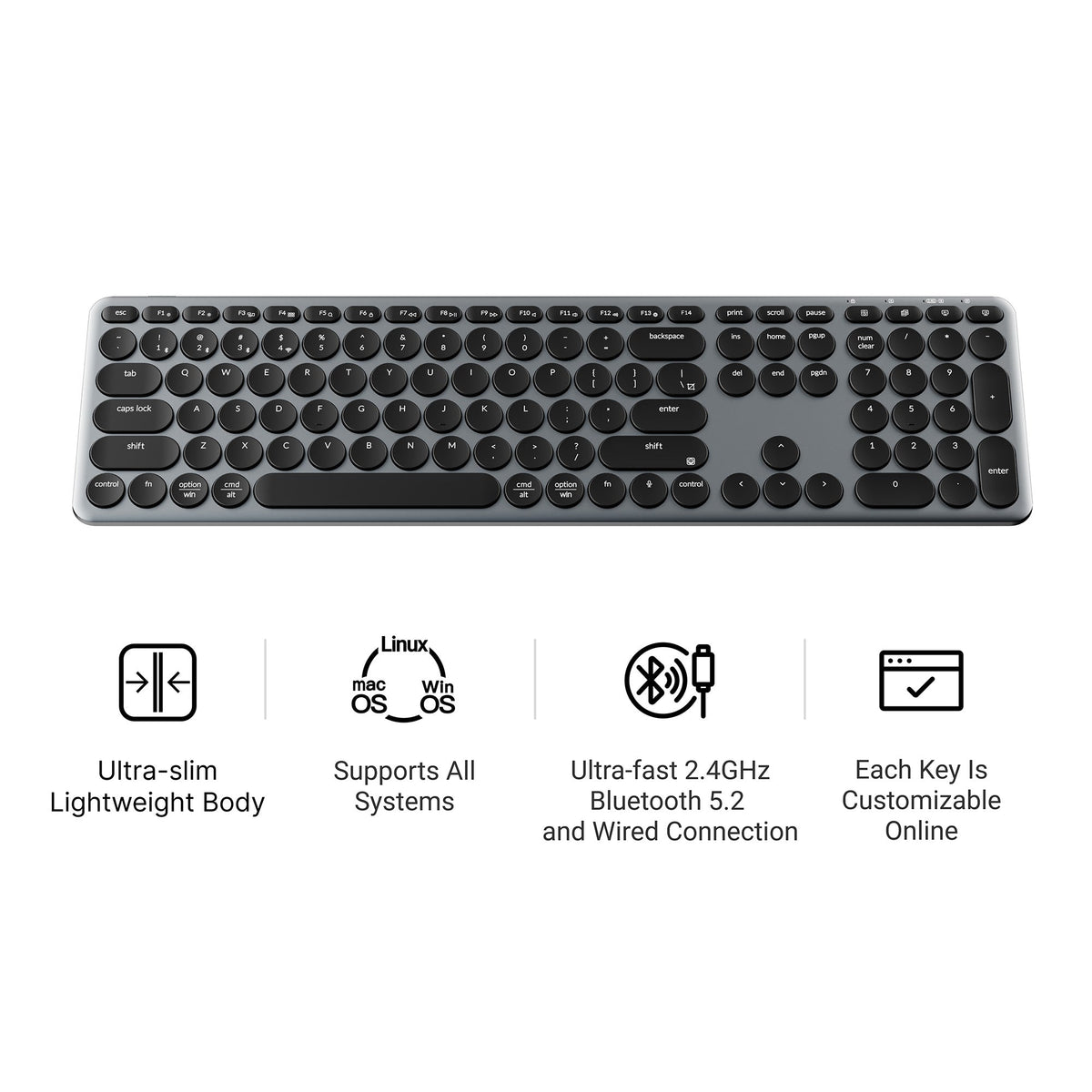 Keychron B5 Pro Ultra-Slim Wireless Keyboard - image 3