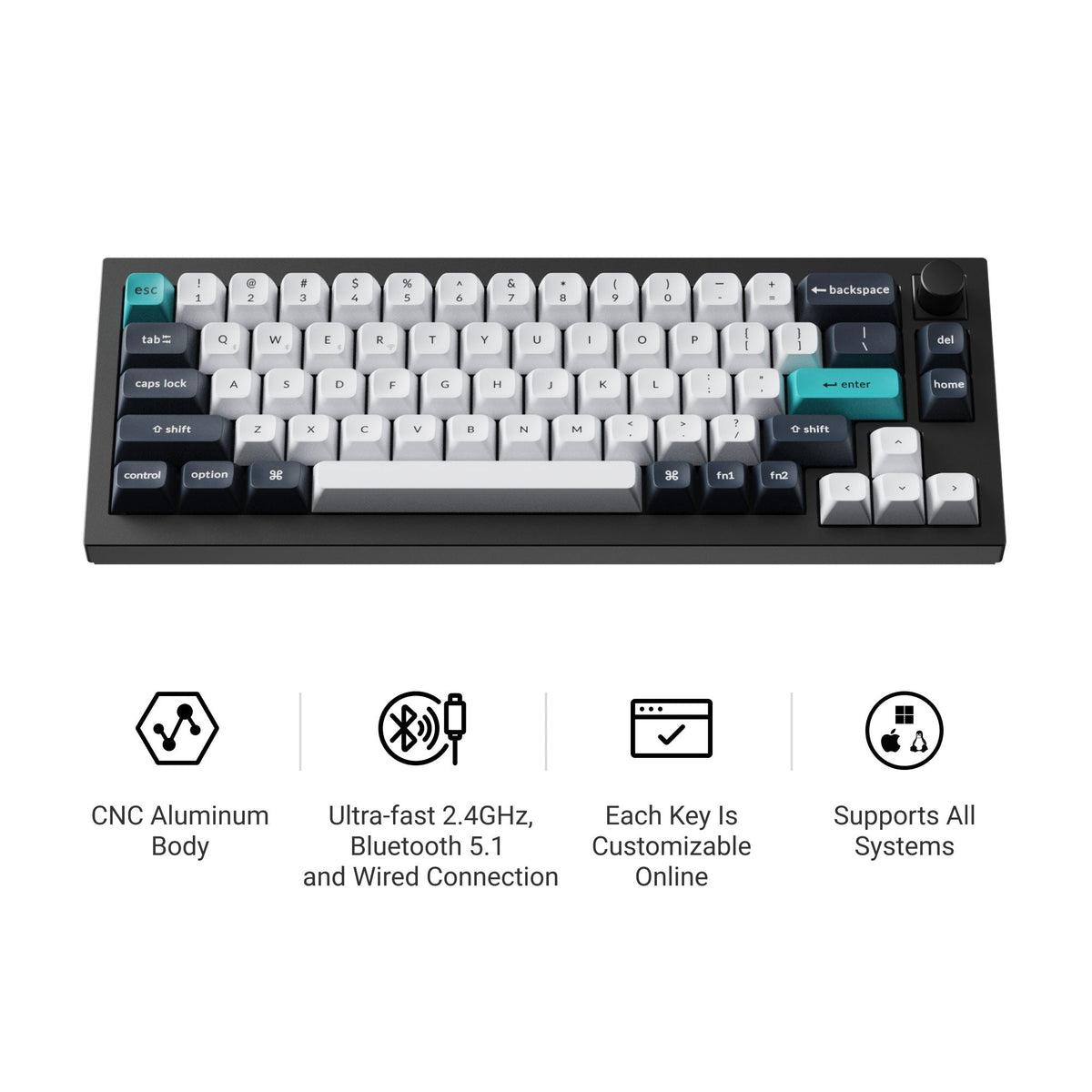 Keychron Q2 Max QMK/VIA Wireless Custom Mechanical Keyboard - image 6