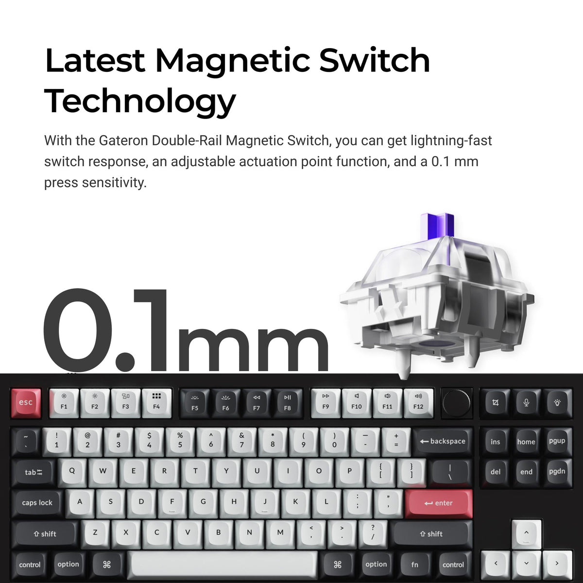 Keychron Q3 HE QMK Wireless Custom Keyboard - image 3