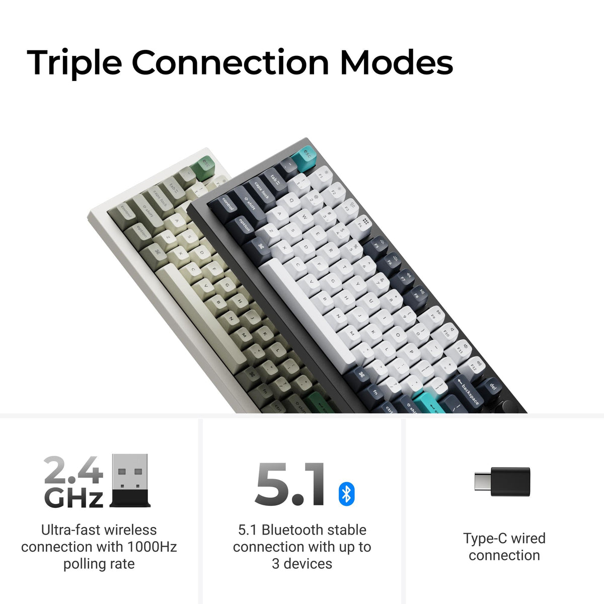 Keychron Q3 Max QMK/VIA Wireless Custom Mechanical Keyboard - image 6