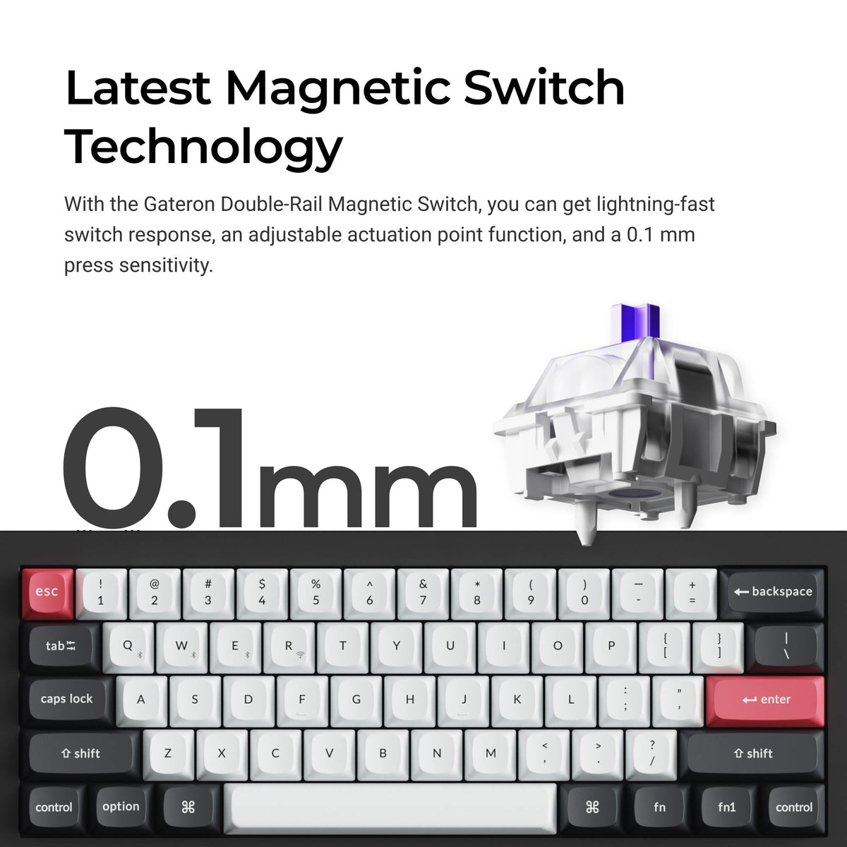 Keychron Q4 HE QMK Wireless Custom Keyboard - image 4