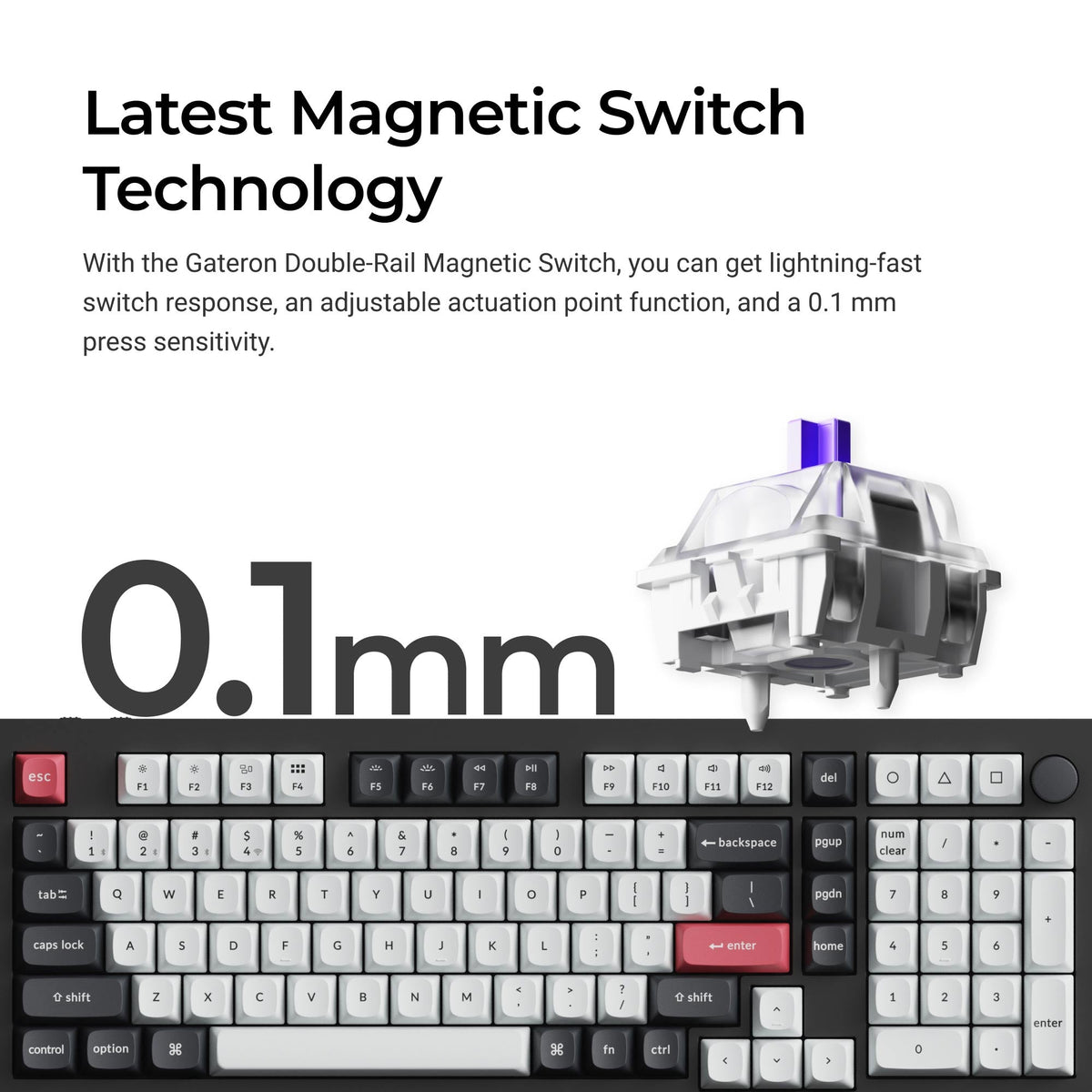 Keychron Q5 HE QMK Wireless Custom Keyboard - image 3