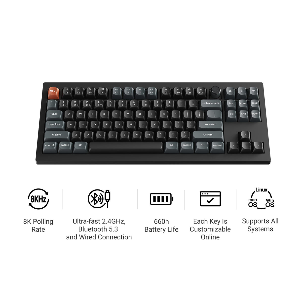 Keychron V3 Ultra 8K Wireless Custom Mechanical Keyboard - image 4