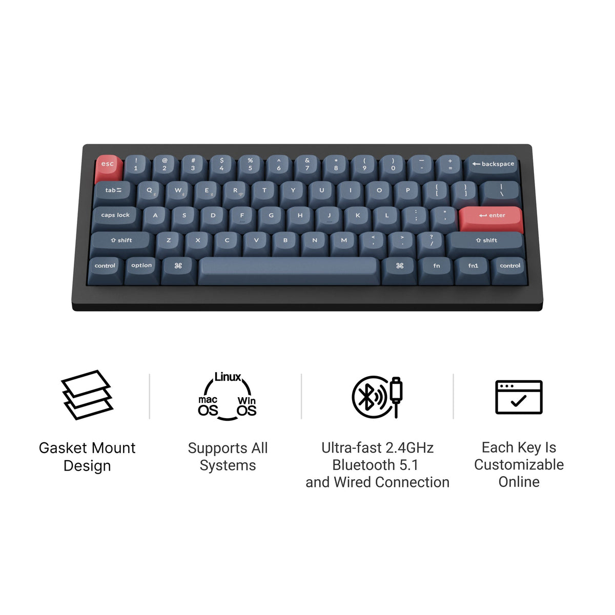 Keychron V4 Max QMK/VIA Wireless Custom Mechanical Keyboard - image 3