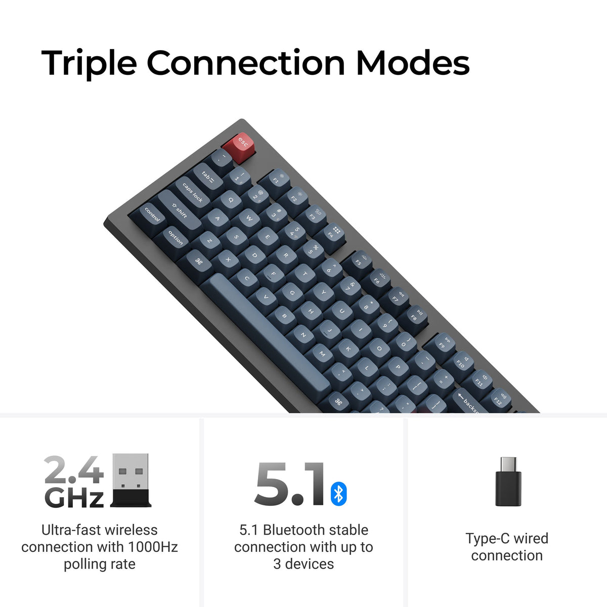 Keychron V5 Max QMK/VIA Wireless Custom Mechanical Keyboard - image 5