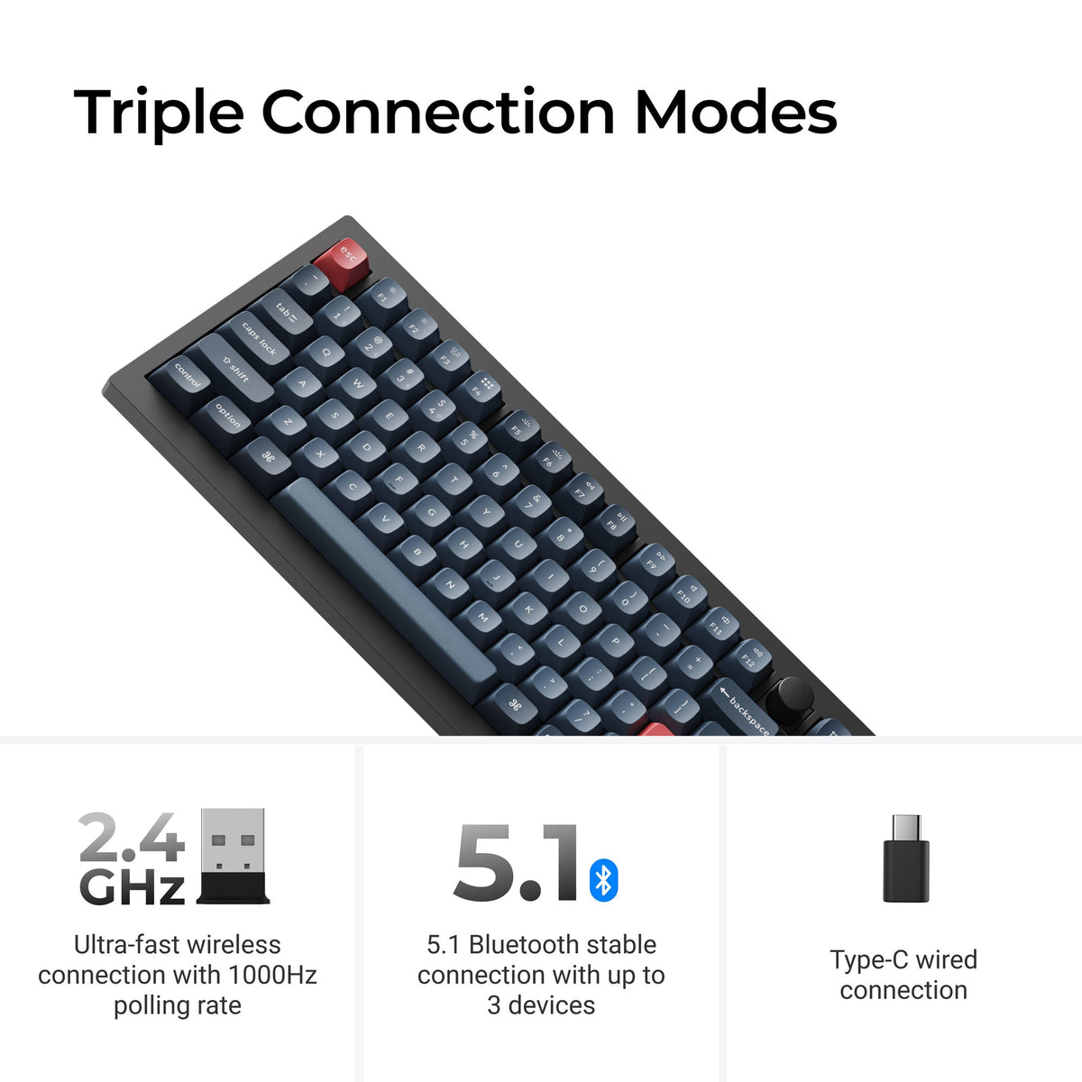 Keychron V6 Max QMK/VIA Wireless Custom Mechanical Keyboard - image 6