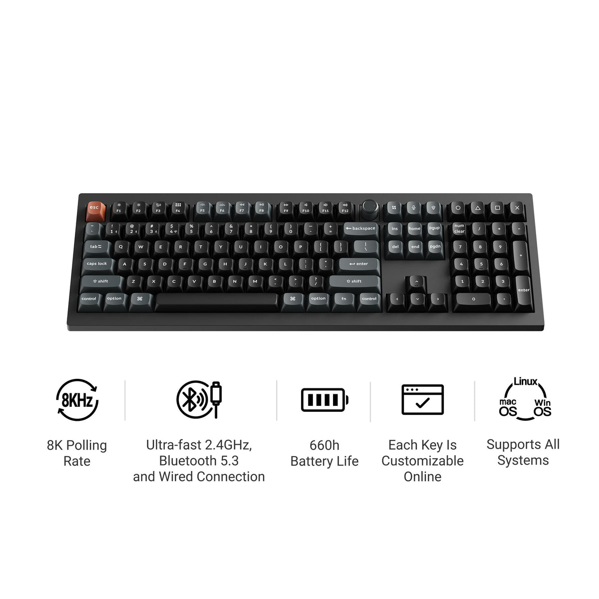 Keychron V6 Ultra 8K Wireless Custom Mechanical Keyboard - image 2