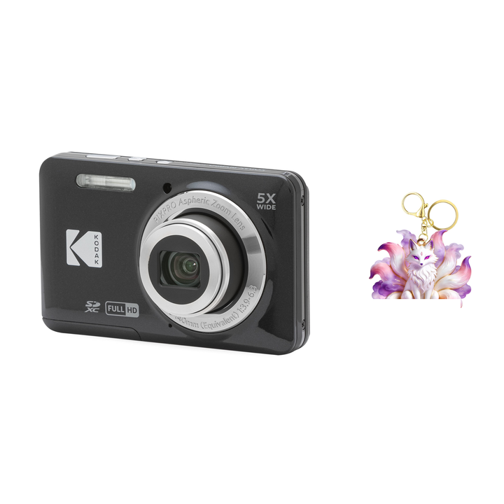 KODAK PIXPRO FZ55 Digital Camera, Black, Camera Charm 313 Bundle - image 1