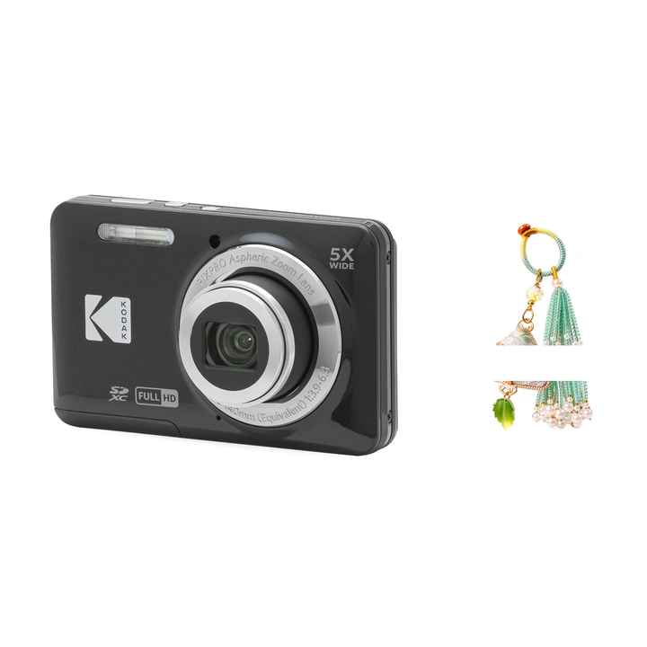 KODAK PIXPRO FZ55 Digital Camera, Black, Camera Charm 335 Bundle - image 1