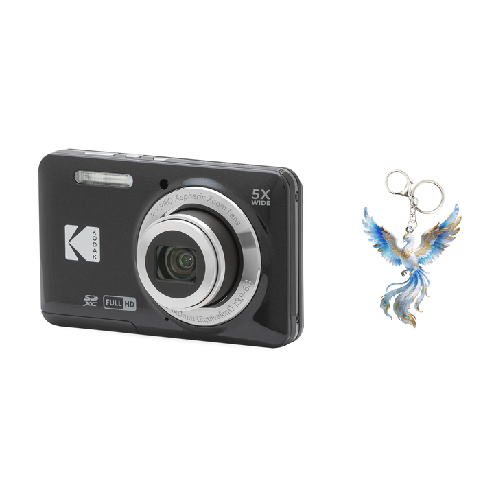 KODAK PIXPRO FZ55 Digital Camera, Black, Camera Charm 310 Bundle - image 1