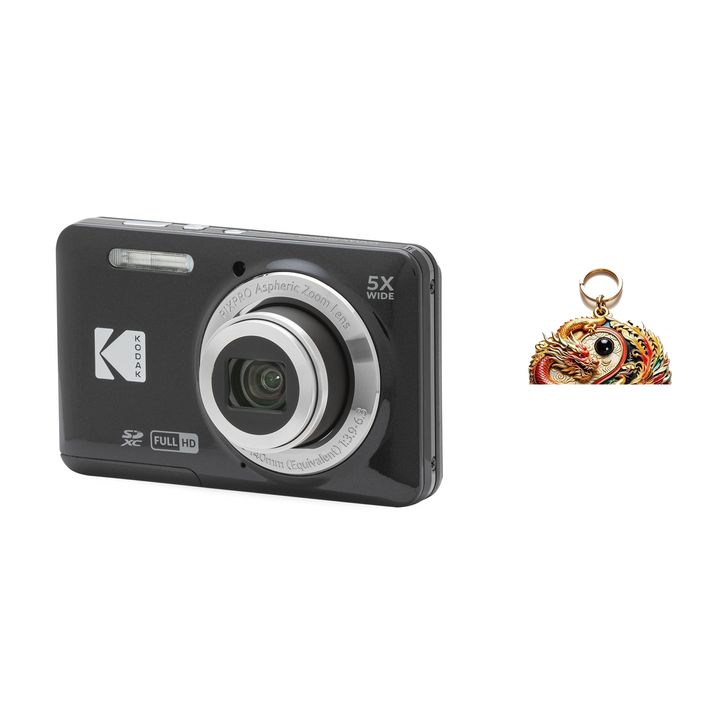 KODAK PIXPRO FZ55 Digital Camera, Black, Camera Charm 324 Bundle - image 1