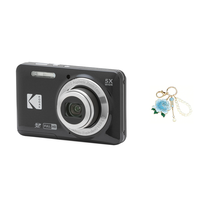 KODAK PIXPRO FZ55 Digital Camera, Black, Camera Charm 326 Bundle - image 1