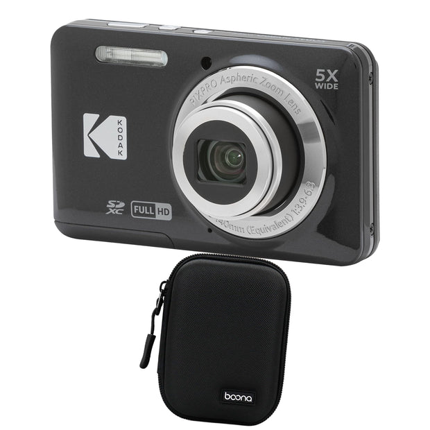 KODAK PIXPRO FZ55 Digital Camera, Black, Black Carry Case Bundle