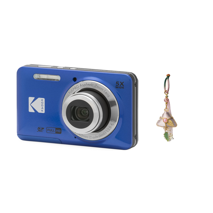 KODAK PIXPRO FZ55 Digital Camera, Blue, Camera Charm 338 Bundle - image 1