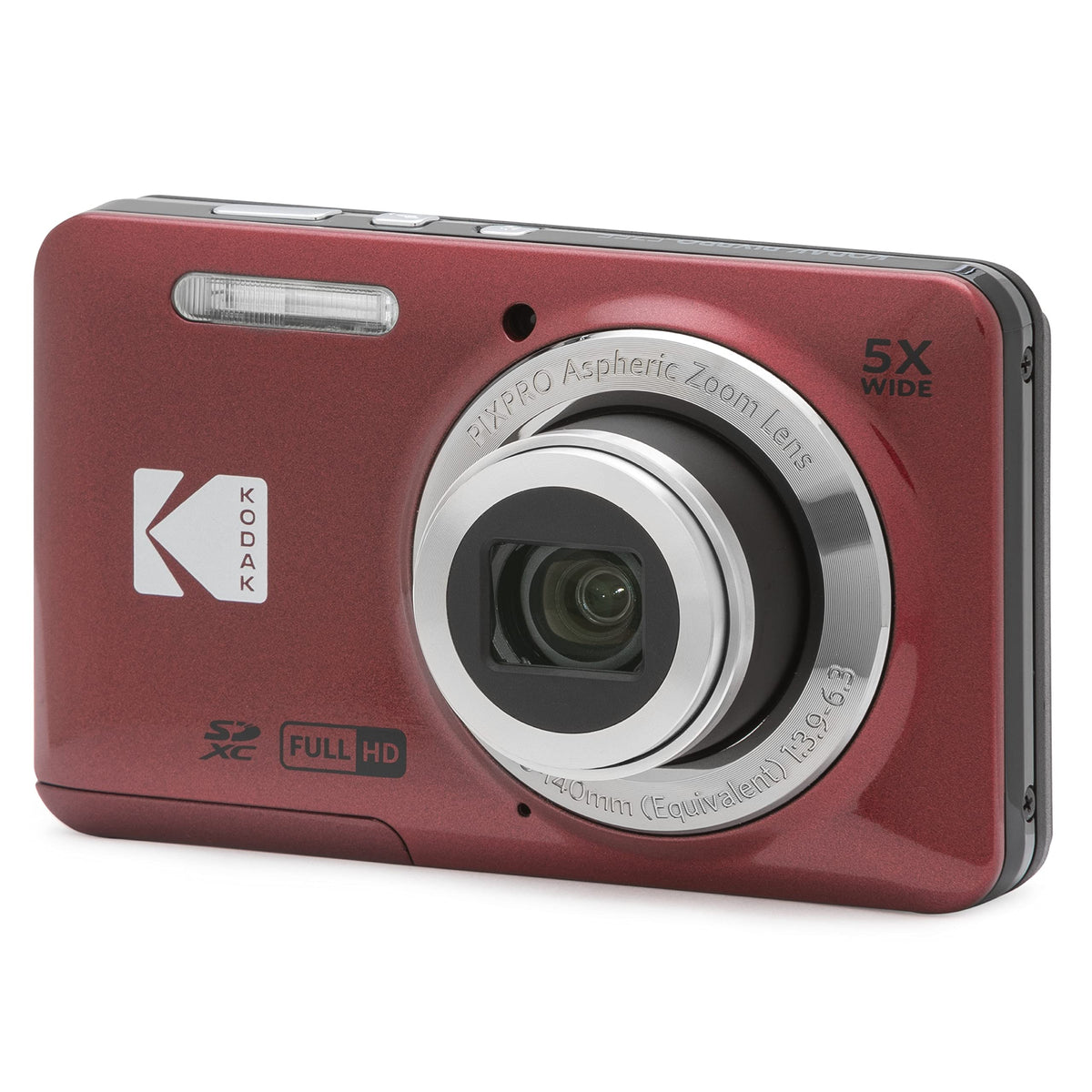 KODAK PIXPRO FZ55 Digital Camera, Red, Standard Kit — image 1