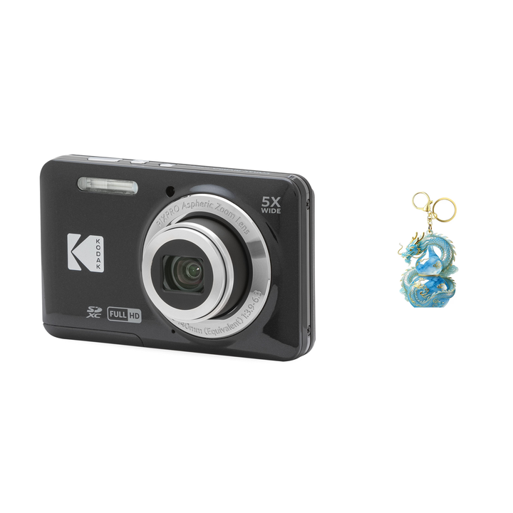 KODAK PIXPRO FZ55 Digital Camera, Black, Camera Charm 309 Bundle - image 1