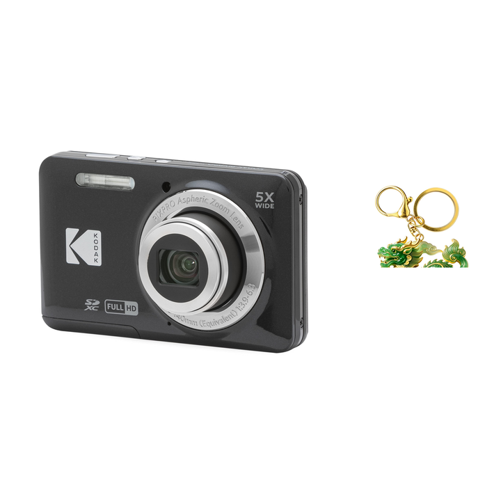 KODAK PIXPRO FZ55 Digital Camera, Black, Camera Charm 325 Bundle - image 1