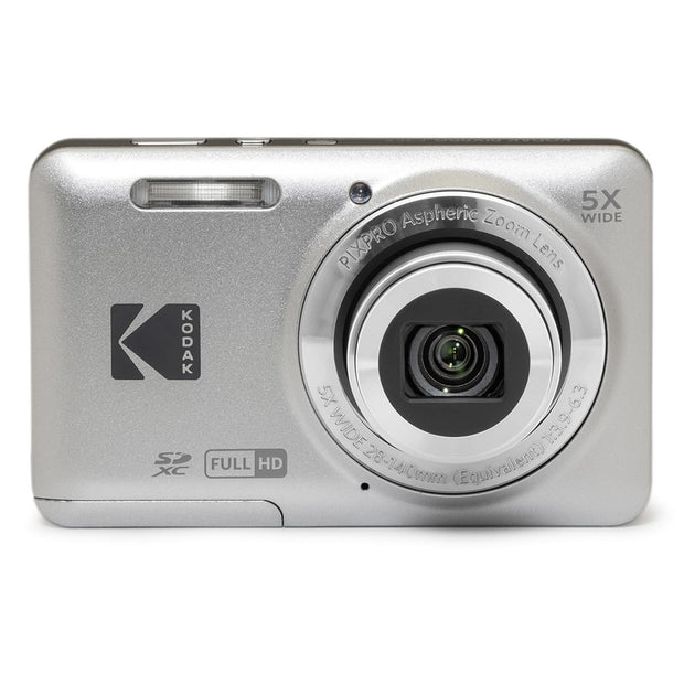 KODAK PIXPRO FZ55 Digital Camera, Silver, Standard Kit