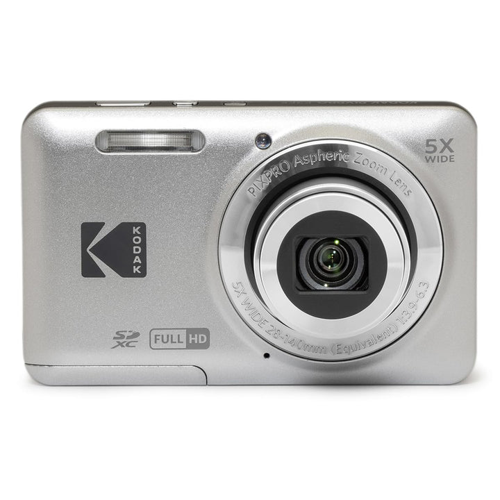 KODAK PIXPRO FZ55 Digital Camera, Silver, Standard Kit