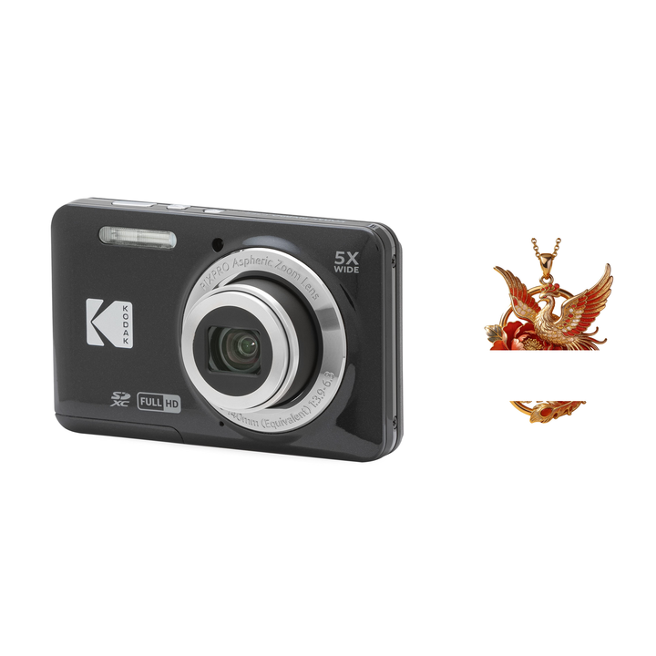 KODAK PIXPRO FZ55 Digital Camera, Black, Camera Charm 330 Bundle - image 1