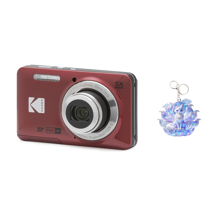KODAK PIXPRO FZ55 Digital Camera, Red, Camera Charm 343 Bundle - image 1